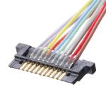 Lvds Coaxial Cable Connector For Lcd Monitor DW-5 20598-010T-02 0.5mm Pitch 10