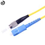 Yellow Fc Sc Fiber Optic Patch Cord Single Mode Customized Cable Diameter