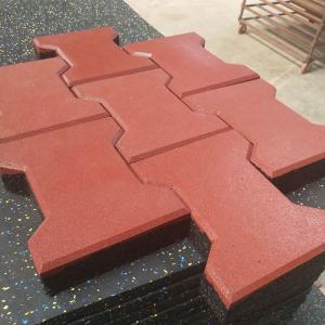 China Shock Absorbing Red Color Rubber Horse Walker Matting 160 X 200 X 20mm wholesale