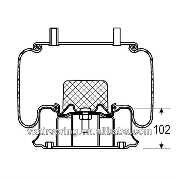 B-12514-012 Natural Rubber Air Spring/ 1R14-042 Air Suspension Spring Parts For