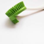 Kitchen Brush Scrubber Bottle Washer Brush Rubber Grip Handle Non Scratch Soft