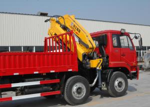China Durable 8T Knuckle Boom Truck Mounted Crane , 40 L/min Truck With Crane wholesale