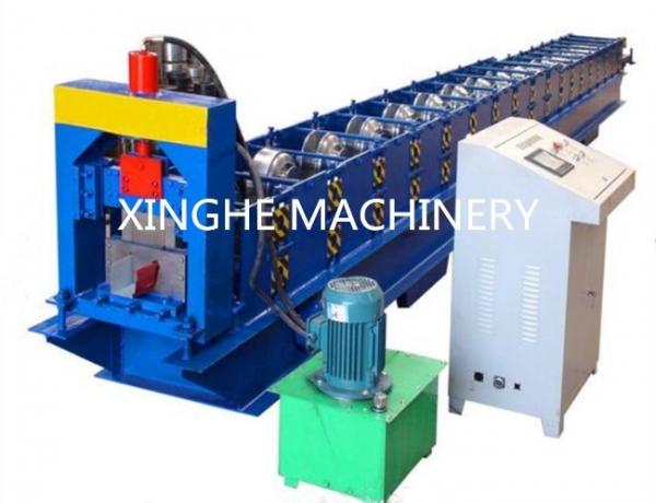 Quality Seamless Rain Gutter Cold Roll Forming Machines , Automatic Metal Roofing Machine for sale