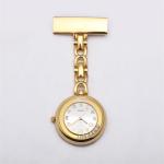 Silver Nurse Fob Watch Clip High-Quality Japanese Movement Diamond Reloj