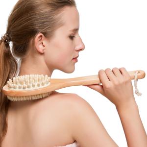 China Bathroom Body Brushes Long Handle Bath Natural Bristles Brushes wholesale
