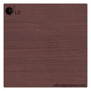China Mahogany Brown Wood Color PVC Decorative Film 0.12mm For Plastic Profile Wrapping wholesale