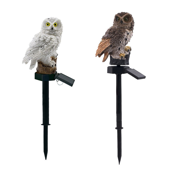 Owl Shape Solar LED Night Light , Solar Powered Lawn Lights For Decoration