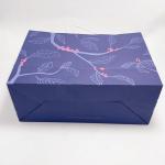 Colored Craft Custom Printed Paper Bags Recycled With Sticky Paper Handle