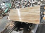 White Wooden Vein Grey Marble Stone Countertops 2cm Thickness Big Slab
