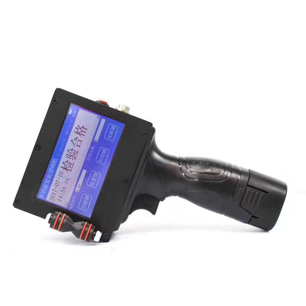Mobile Hand Held Label Printer Ink Jet Barcode Printing Machine