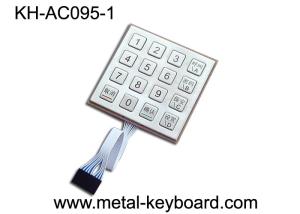 China Anti - Vandal Stainless Steel Keyboard , Outdoor Access Entry keypad with 16 keys wholesale