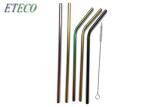 No Scratches Stainless Steel Bent Or Straight Drinking Straws Easy Cleaning
