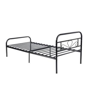 China Sturdy Cast Iron Black Metal Platform Bed Vintage Headboard For Bedroom Furniture wholesale