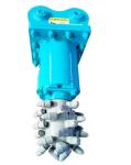 Blue 42CrMo Excavator Rock Grinder Attachment 1450mm Machine Height