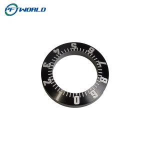 China OEM CNC Turning Machining Parts Laser Engraving Black Anodizing Aluminum Parts wholesale