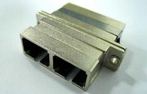 China Fiber optic adapter SC duplex DX adapter with metal housing long flange low loss wholesale