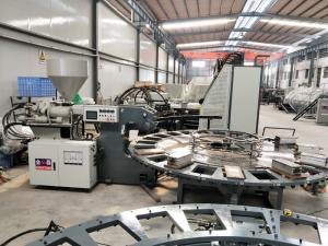 China Shoe Rotary Table Injection Molding Machine , TPU Sole Making Machine wholesale