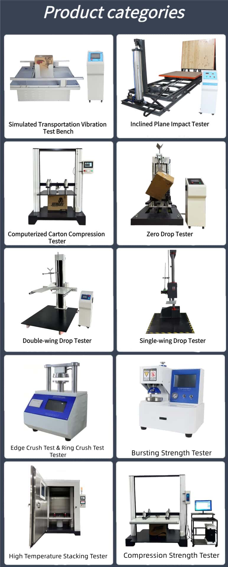 Corrugated Carton Drop Test Machine Free Fall Packaging Box Tester Double-wing ISTA 1A ASTM D5276 Drop Projectile Impact Tester