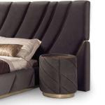 500mm Modern Bedside Tables With Drawers 0.57m Marble Contemporary Nightstands