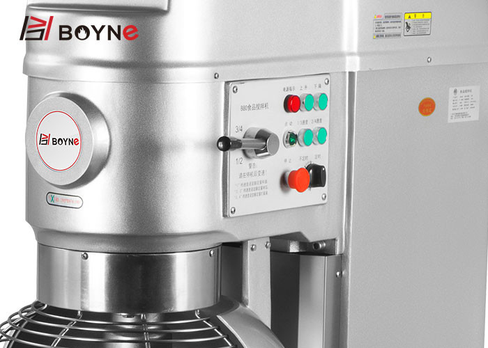 Durable 80-100 Liters Belt Type Food Mixer Machine With Three Agitators Hook/Whisk/Beater