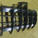 R140 6 Ribs 2000mm Excavator Land Clearing Rakes Long Durability