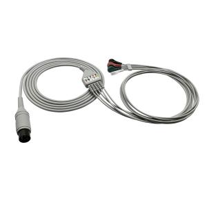 China Compatible Mindray Ecg Trunk Cable 6 Pin 3 Or 5 Leads Pm8000 Pm9000 wholesale
