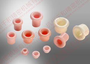 China Pink HRA88 Ceramic Wire Guide Pulley , Coil Winding Machine Ceramic Eyelets wholesale