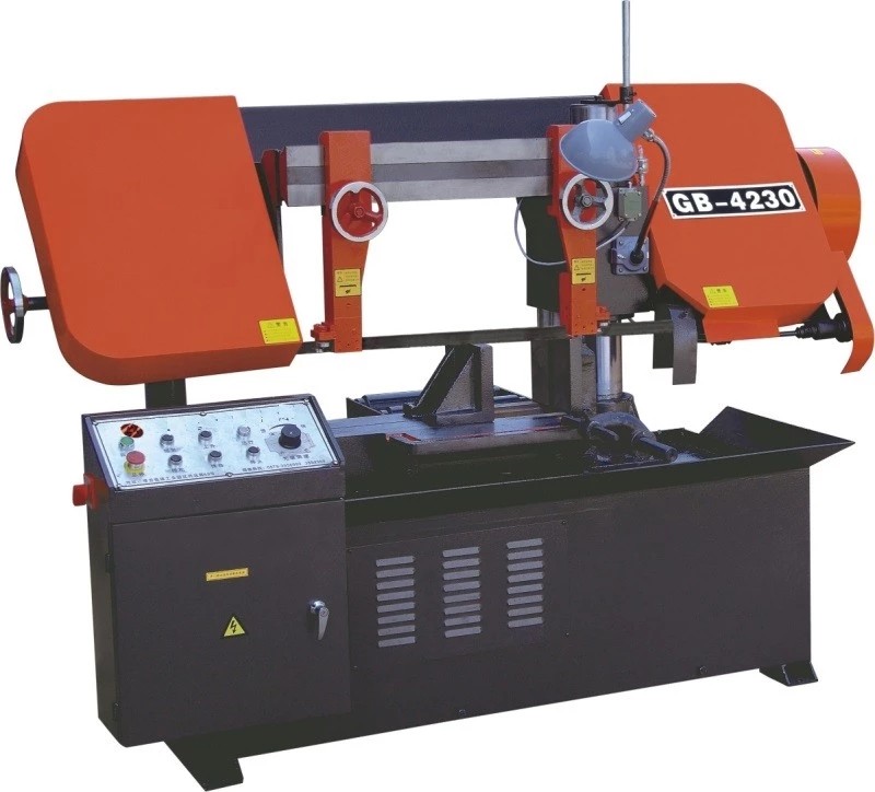 GB4230 metal band sawing machine double column hydraulic automatic feed structure cutting 300mm diameter metal