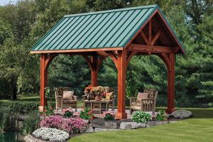 China nice adorable fresh forestly awesome green outdoor pavilion plan with link alpine pavilion on sale