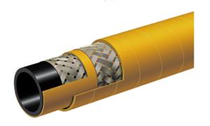 China Heat Air Rubber Compressed Air Hose with Brass End Fittings wholesale