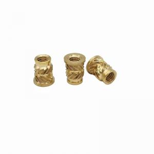 China Hot Melt Copper Nut Soil Eight Pairs Of Twill Copper Flower Mother Brass Insert Copper Nut Injection Knurled Copper Nut wholesale