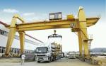 IP55 Rail Mounted Double Girder 20 Ton Gantry Crane For Iron Steel Chemical