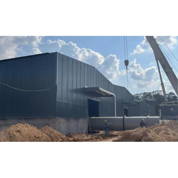Prefabricated large-span intelligent steel structure farm breeding building
