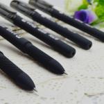 Gel pen,Promotional gel-ink pen with cap,black rubber gel-ink pen,