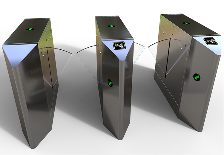 Office Building and Construction Site Access Control System Turnstile Baffle Gate Plate for Secure Entrance