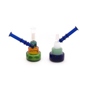 China LED Hookah Oil HESEN Borosilicate Hand Pipe wholesale