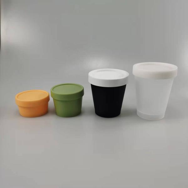 PP Base Material Matte Plastic Lush Cream Jar 50ml 100ml 200ml 250ml for