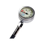 FCC Silver Color Spg Scuba Diving , Anti Freeze Scuba Air Pressure Gauge