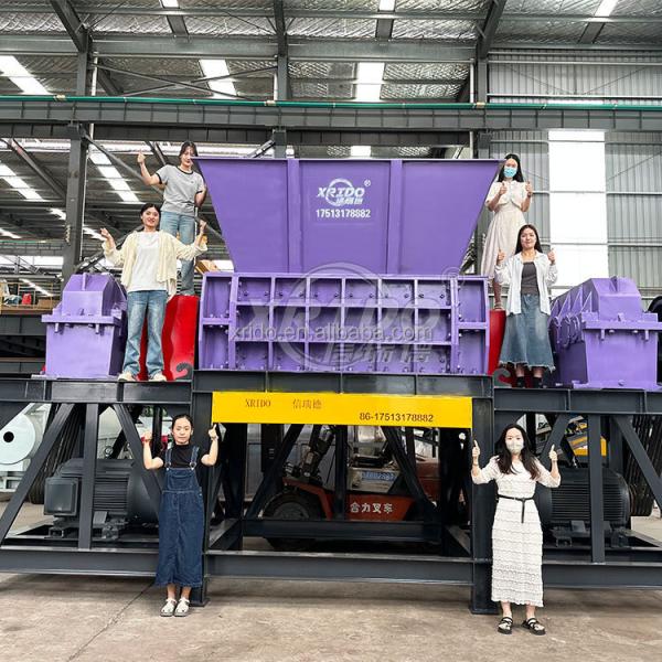 Factory Price Double Shaft Plastic Shredder for Waste Plastics Recycle Plant