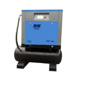 China 0.6m3/min 10bar 5.5KW Air Receiver 300L integrated Rotary Air Screw Compressor wholesale