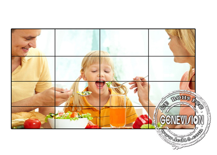 55 Inch Lcd Interactive Video Wall With Bezel 3.5MM Digital Signage Displays For Shopping Mall