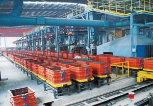 China Flexible Transmission Resin Sand Moulding Boxes Foundry , Molding Flask wholesale