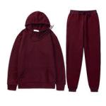 Two Piece Set Men Hoodies Pants Autumn Winter Hooded Sweatshirt Sweatpants Men