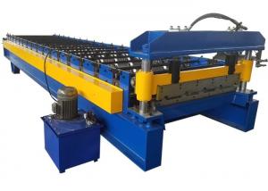 China Corrugated Steel Sheet Cold Roll Forming Machines Colored Steel Wall Roof Panel Machine wholesale