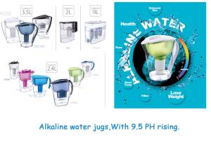 China BPA Free Ion - Exchange Alkaline Water Filter Jug Bottle Remove Heavy Metals wholesale