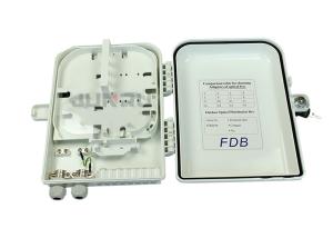 China 16 core Outdoor Fiber Optic Distribution Box with ABS material wholesale