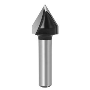 China 60° V Grooving TCT Router Bits Carbide V Knives For Engraving On Automatic Routers wholesale