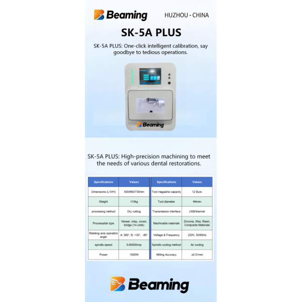 SK-5A PLUS High-precision CNC Machine High-Performance Electric Spindle, Remote Visual Operation