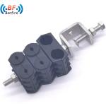 Black Suspension Anchor Dead End Clamps for Hanging Fiber Optic Cable ADSS