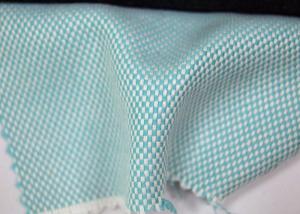 China Green Color Blend Cotton Yarn Dyed Fabric With Colorful Pattern Designs wholesale